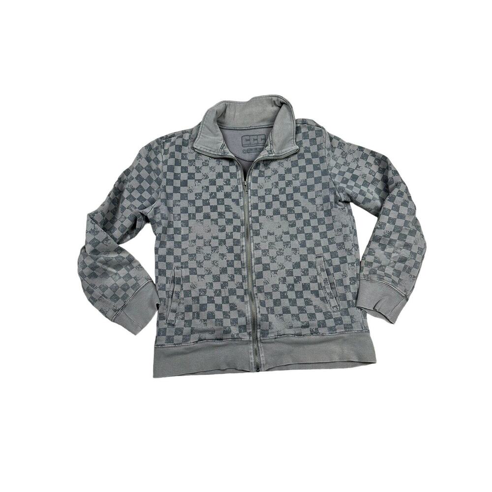 Chor Clothing Company mens MEDIUM Full Zip Hooded Black Gray